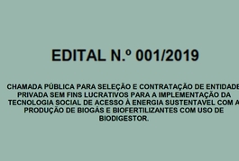 CHAMADA PÚBLICA -EDITAL 001/2019 DIP/SDR - CONTRATAÇÃO