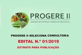 Progere II abre edital para contratação de consultor(a), para atuar na região dos cocais.