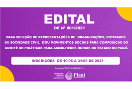 SAF publica edital para seleção de representantes do Comitê de Políticas para as Mulheres Rurais